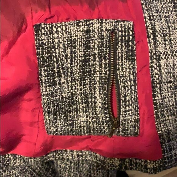AS By DF Black And White Crop Tweed Jacket Size XS - Picture 5 of 5